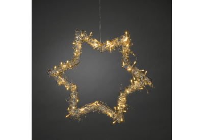 Konstsmide Star Wreath (amber)